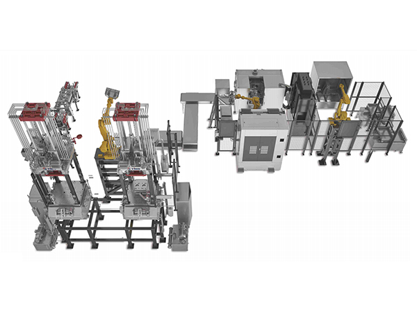 智能铸造与后处理自动化生产线-铝合金增压器外壳